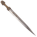 Caucasian Kindjal Dagger with Silver Niello Decoration, Haji Ali, 1348 AH