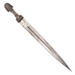 Caucasian Kindjal Dagger with Silver Niello Decoration, Haji Ali, 1348 AH
