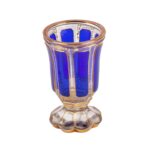 Cobalt Blue Bohemian Art Glass Goblet, Attributed to Moser, c. 1900 - view 2