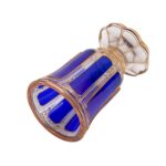 Cobalt Blue Bohemian Art Glass Goblet, Attributed to Moser, c. 1900 - view 3