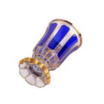 Cobalt Blue Bohemian Art Glass Goblet, Attributed to Moser, c. 1900 - view 4