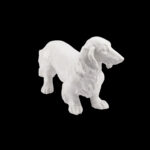 Allach Porcelain Long-Haired Dachshund, Model No. 75, after Ottmar Obermaier, late 1930s - view 3