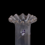 Legras Art Nouveau Glass Vase with Enamelled Violets, France, circa 1900 - view 2