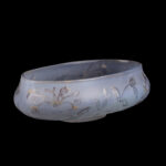 Daum Nancy Art Nouveau Opalescent Glass Bowl with Honeysuckle, circa 1900 - view 4