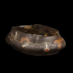 Museum-Quality Émile Gallé Art Nouveau Glass Bowl with Pumpkin Vine Decoration, circa 1900 - view 3