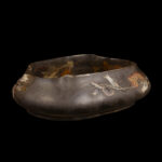 Museum-Quality Émile Gallé Art Nouveau Glass Bowl with Pumpkin Vine Decoration, circa 1900 - view 4
