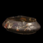 Museum-Quality Émile Gallé Art Nouveau Glass Bowl with Pumpkin Vine Decoration, circa 1900 - view 5