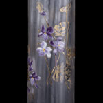 Legras Art Nouveau Glass Vase with Enamelled Violets, France, circa 1900 - view 2