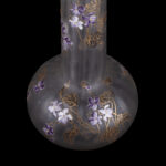 Legras Art Nouveau Glass Vase with Enamelled Violets, France, circa 1900 - view 3