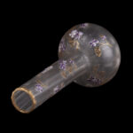 Legras Art Nouveau Glass Vase with Enamelled Violets, France, circa 1900 - view 6