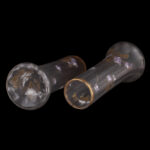 Pair of Legras Art Nouveau Glass Vases with Enamelled Violets, France, circa 1900 - view 3