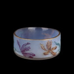 Museum-Quality Daum Nancy Art Nouveau Oval Glass Fruit Bowl with Polychrome Tulips, circa 1900 - view 3
