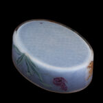 Museum-Quality Daum Nancy Art Nouveau Oval Glass Fruit Bowl with Polychrome Tulips, circa 1900 - view 5