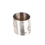 Russian Imperial 84 Silver Napkin Ring with Floral Engraving and Monogram - view 4