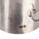 Russian Imperial 84 Silver Napkin Ring with Floral Engraving and Monogram - view 3