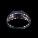925 Sterling Silver Ring with Rectangular Purple Stone - view 3