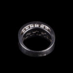 925 Sterling Silver Wide Pavé Ring with Clear Stones - view 3