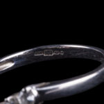 925 Sterling Silver V-Shaped Ring with Seven Clear Stones - view 5