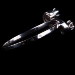 18K White Gold Diamond and Blue Sapphire Ring, France, 750 Gold - view 4
